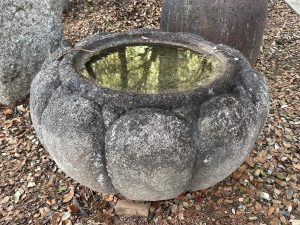 Piedra tsukubai kiku 65cm 61877